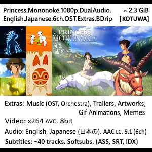  Princess Mononoke (1997) 1080p (DualAudio) [KoTuWa] 